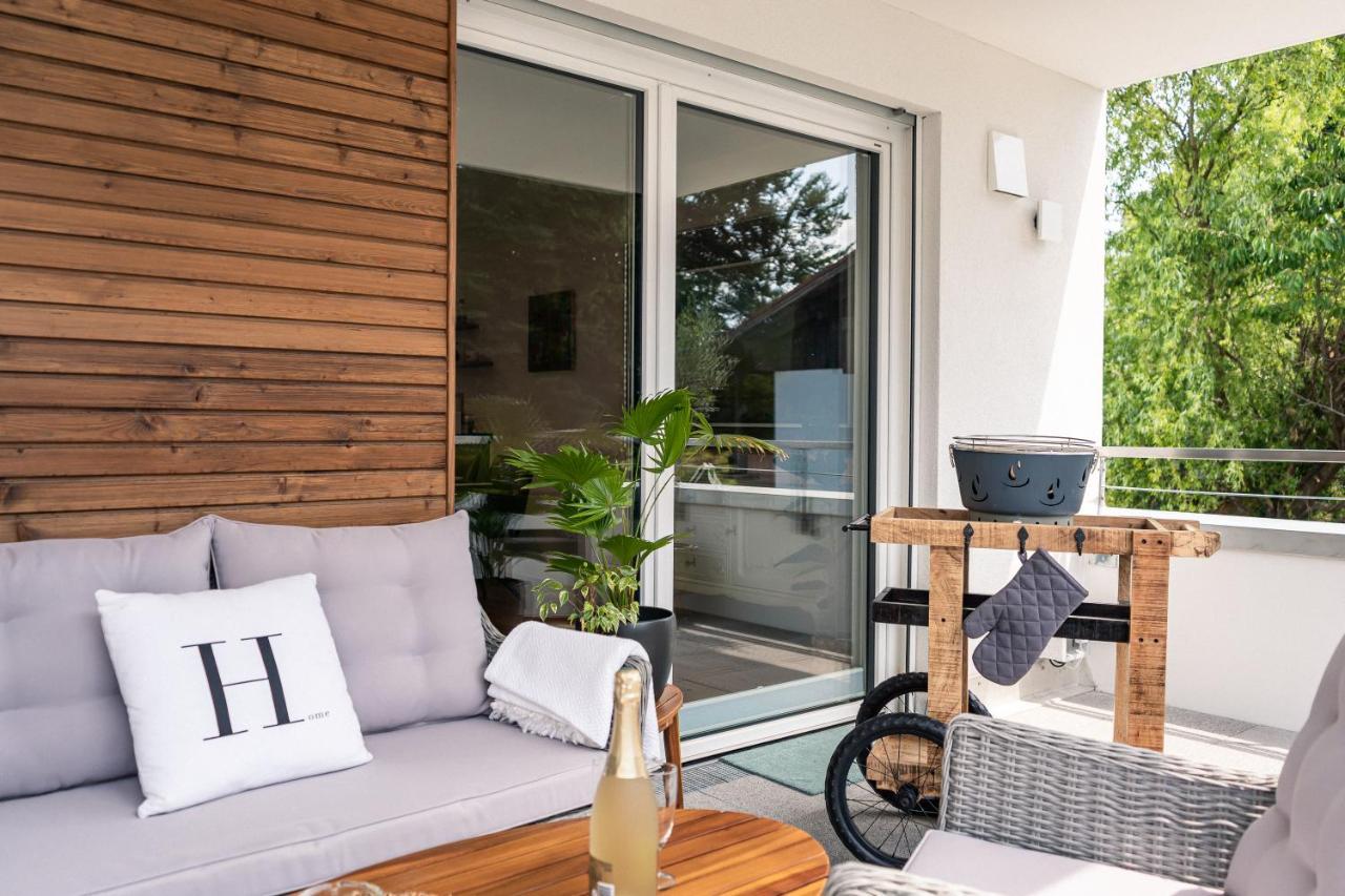 Alpdeluxe Smart Home - Balkon-Wanne-Tiefgarage-Bbq Kolbermoor Exterior foto